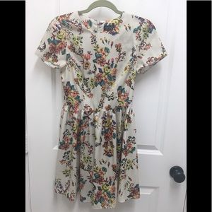 Topshop yellow floral print 100% Polyester Dress